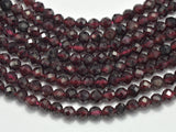 Red Garnet Beads, 3.4mm Micro Faceted Round-Gems: Round & Faceted-BeadBeyond