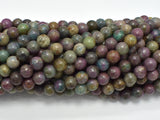 Ruby Apatite, Ruby in Kyanite, 6mm Round Beads-BeadBeyond