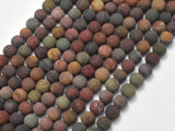 Matte Picasso Jasper Beads, 6mm, Round Beads-Gems: Round & Faceted-BeadBeyond