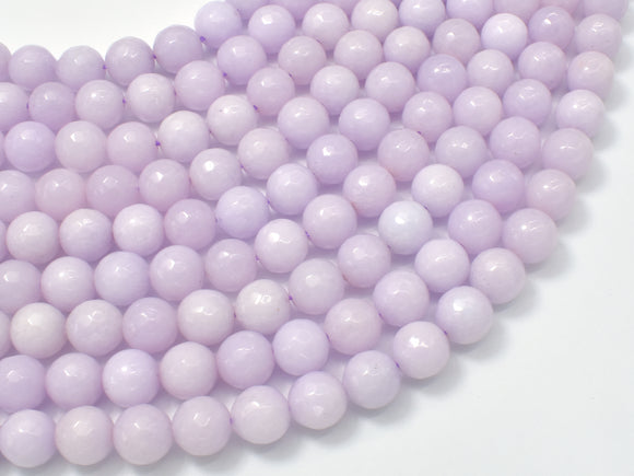 Jade Beads, Lavender, 8mm Faceted Round-Gems: Round & Faceted-BeadBeyond