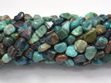 Chrysocolla-Natural , Approx 6x8mm Nugget Beads-Gems: Nugget,Chips,Drop-BeadBeyond