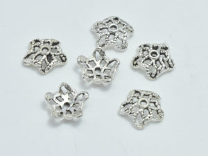 20pcs 925 Sterling Silver Bead Caps-Antique Silver, 6x2mm Flower Bead Caps-Metal Findings & Charms-BeadBeyond