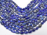 Natural Lapis Lazuli, Approx 6x8mm Nugget Beads-Gems:Assorted Shape-BeadBeyond