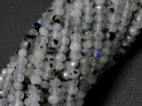 Rainbow Moonstone Beads, 2x3mm Micro Faceted Rondelle-Gems:Assorted Shape-BeadBeyond