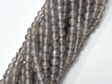 Gray Agate Beads, 6mm Faceted Round Beads-BeadBeyond