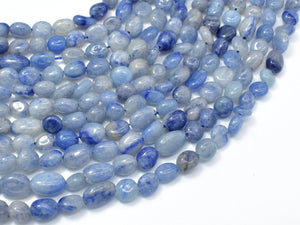 Blue Aventurine, 6x8mm Nugget Beads, 15.5 Inch-Gems: Nugget,Chips,Drop-BeadBeyond