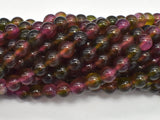 Jade - Watermelon Tourmaline Color, 8mm, Round-BeadBeyond