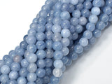Jade Beads-Blue Gray, 6mm (6.3mm) Round Beads-Gems: Round & Faceted-BeadBeyond