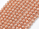 Lava-Copper Plated, 6mm (6.7mm) Round Beads-Gems: Round & Faceted-BeadBeyond