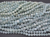 Aquamarine Beads, Round, 10mm-Gems: Round & Faceted-BeadBeyond