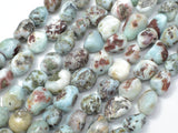 Larimar, Approx 6x8mm Nugget Beads, 16 Inch-Gems: Nugget,Chips,Drop-BeadBeyond