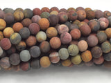 Matte Picasso Jasper Beads, 6mm, Round Beads-Gems: Round & Faceted-BeadBeyond