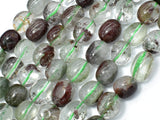 Phantom Quartz, Lodolite Quatz, Approx 9x11mm Nugget Beads-Gems: Nugget,Chips,Drop-BeadBeyond