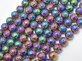 Lava-Rainbow Plated, 8mm (8.7mm) Round Beads-Gems: Round & Faceted-BeadBeyond