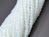 White Opalite Beads, 4mm (4.3mm) Faceted Round Beads-Gems: Round & Faceted-BeadBeyond