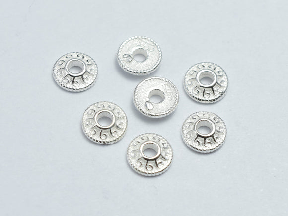 10pcs 925 Sterling Silver Bead Caps, 4.7mm-BeadBeyond