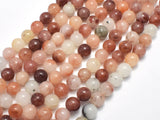 Jade - Multicolor, 8mm Round-Gems: Round & Faceted-BeadBeyond
