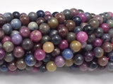 Ruby Sapphire Beads, 7mm (7.4mm) Round-Gems: Round & Faceted-BeadBeyond