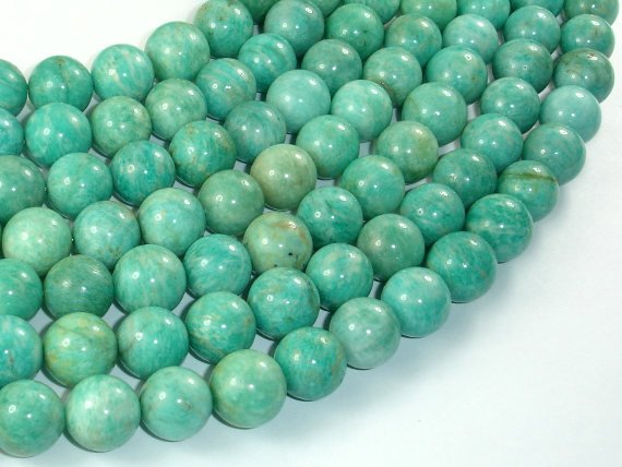 African Amazonite Beads, 11mm Round Beads-Gems: Round & Faceted-BeadBeyond
