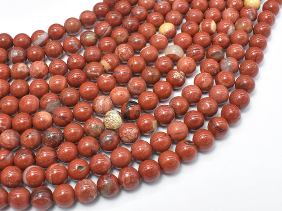 Red Jasper Beads, Round, 6mm-Gems: Round & Faceted-BeadBeyond