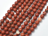 Red Jasper Beads, Round, 8mm-BeadBeyond