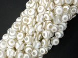 Tibetan Agate Beads, White, 8mm Faceted Round-Agate: Round & Faceted-BeadBeyond