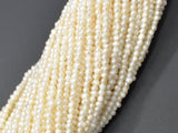 Fresh Water Pearl Beads-White, Approx 1.8-2mm Potato Beads-Pearls & Glass-BeadBeyond
