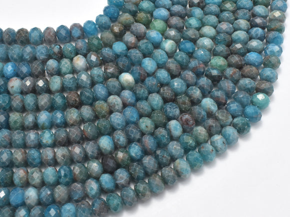 Apatite Beads, 4x6mm Faceted Rondelle-Gems:Assorted Shape-BeadBeyond