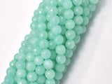 Jade Beads, Light Green, 6mm Faceted Round-Gems: Round & Faceted-BeadBeyond