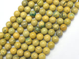 Green Muscovite 8mm Round Beads, 15 Inch-BeadBeyond