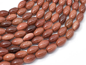 Goldstone Beads, 8x12mm Rice Beads-Gems:Assorted Shape-BeadBeyond