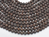 Brown Snowflake Obsidian Beads, Round, 8mm-BeadBeyond