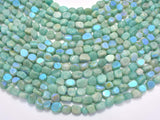 Mystic Coated Amazonite Beads, AB Coated, 6x8mm Nugget-Gems: Nugget,Chips,Drop-BeadBeyond