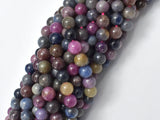 Ruby Sapphire Beads, 7mm (7.4mm) Round-Gems: Round & Faceted-BeadBeyond