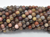 Petrified Wood, 6mm (6.3mm) Round Beads-Gems: Round & Faceted-BeadBeyond