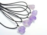 2 strands Raw Amethyst, Nugget pendant, Approx. (12-15)x(15-20)mm, Necklace-Gems:Assorted Shape-BeadBeyond