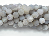 Druzy Agate Beads, Geode Beads, 10mm Round Beads-Agate: Round & Faceted-BeadBeyond