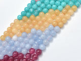 Jade Beads-5 color, 8mm (8.3mm) Round Beads-Gems: Round & Faceted-BeadBeyond