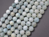 Aquamarine Beads, Round, 10mm-Gems: Round & Faceted-BeadBeyond