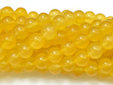 Jade Beads-Yellow, 10mm Round Beads-Gems: Round & Faceted-BeadBeyond