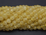 Yellow Selenite, Gypsum, 6mm (6.6mm), Round-BeadBeyond