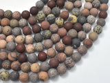 Matte Artistic Jasper, 8mm Round Beads-BeadBeyond