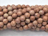 Pink Banded Jasper, 8mm, Round Beads-Gems: Round & Faceted-BeadBeyond