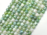 Mystic Coated Fire Agate- Green, 6mm Faceted-BeadBeyond