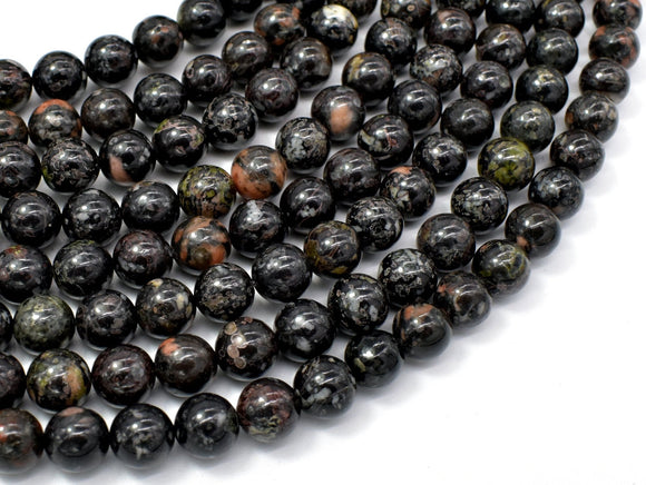 Flower Obsidian Beads, 8mm (8.3mm) Round Beads-Gems: Round & Faceted-BeadBeyond