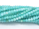 Russian Amazonite Beads, Green Amazonite, 4mm Round-Gems: Round & Faceted-BeadBeyond
