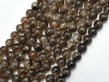 Black Gold Super Seven Beads, Rutilated Quartz, 8mm (8.7mm)-BeadBeyond