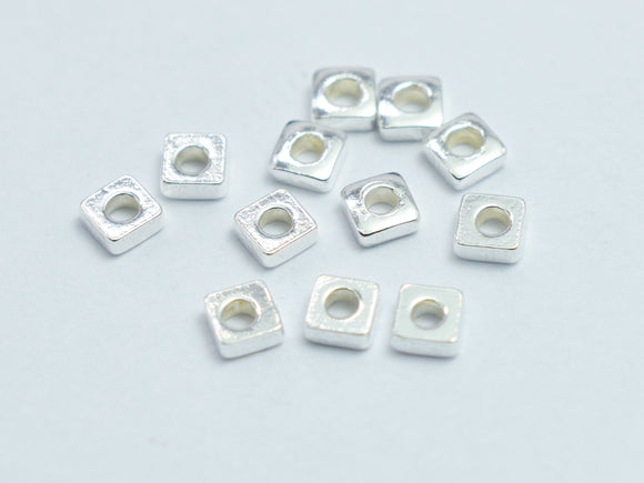 Approx. 50pcs 925 Sterling Silver 2x2mm Square Spacer-BeadBeyond