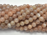 Mixed Moonstone Sunstone-Gray, Peach, 8mm Round-Gems: Round & Faceted-BeadBeyond