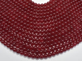 Jade Beads-Red, 6mm (6.3mm) Round Beads-Gems: Round & Faceted-BeadBeyond